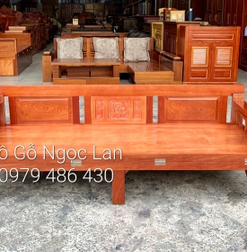 Giường ghế gấp gỗ xoan đào giá rẻ 