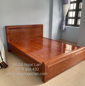 Giường Ngủ Gỗ Xoan Đào Dạt Phản 1M6 X2M Giao Khách 