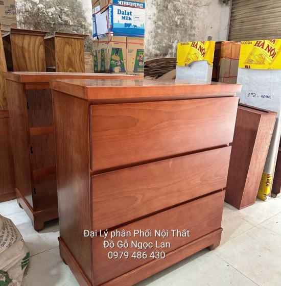 Tủ Ngăn kéo Gỗ Xoan Đào 80cm, Tủ Quần Áo Em Bé 