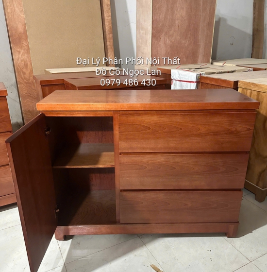 Tủ Nhật Gỗ Xoan Đào Đa Năng Cho Phòng Ngủ Và Phòng Khách 1m, 1m2