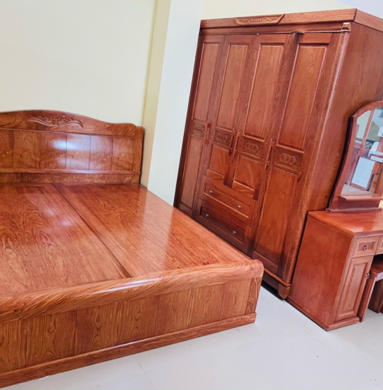 Combo phòng ngủ gỗ Hương Đá - cao cấp 