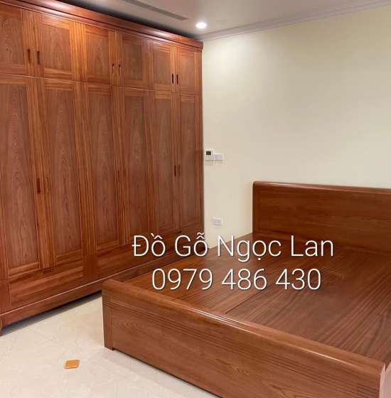 Combo phòng ngủ gỗ xoan đào - hiện đại 