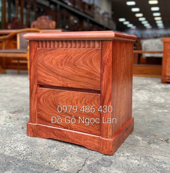 Tủ táp đầu giường gỗ hương đá - hiện đại 