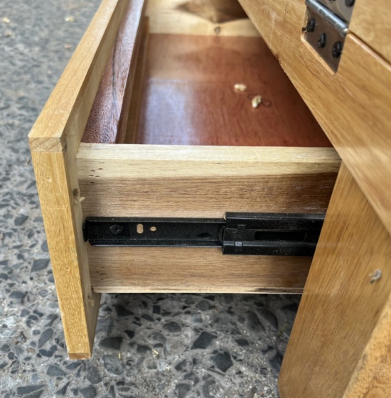 Giường Gấp Ô Kéo Gỗ Sồi màu Tự Nhiên GS 026