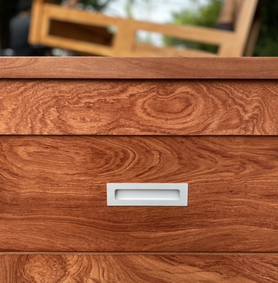 Giường Ngủ 2 Ngăn  Kéo Gỗ Hương Đá Mẫu Chỉ - Hiện Đại 