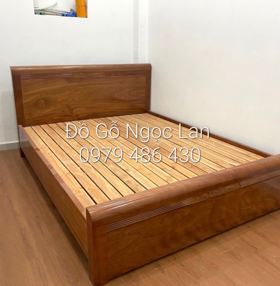 Giường Ngủ Gỗ Xoan Đào Mẫu Chỉ Hoa Vạt Lan G XD 032