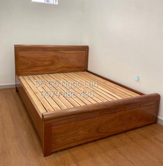 Giường Ngủ Gỗ Xoan Đào Mẫu Chỉ Hoa Vạt Lan G XD 032