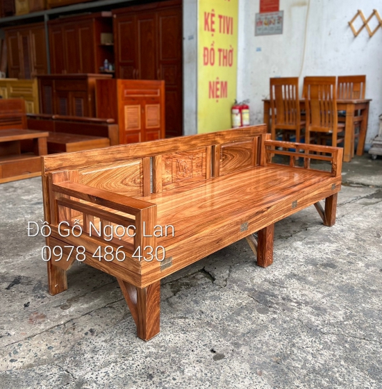 Giường Gấp Gỗ Hương Xám Thông Minh 1m4 x 2m