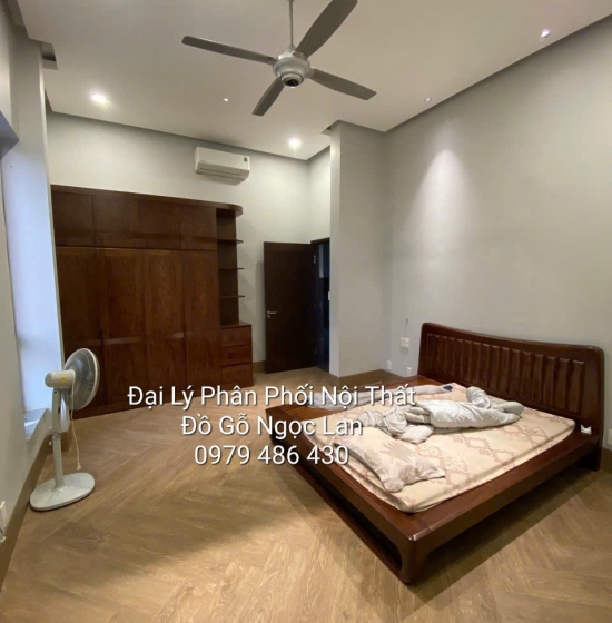 TỦ QUẦN ÁO GỖ HƯƠNG XÁM MÀU ÓC CHÓ 4 CÁNH KÈM GÓC CAO 2 TẦNG HÀNG ĐẶT