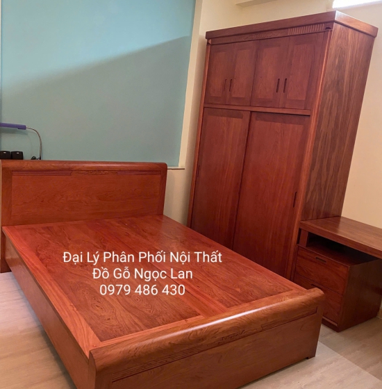 Combo Phòng Ngủ Gỗ Hương Đá Hàng Đặt Theo Yêu Cầu 