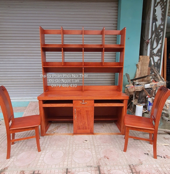 Bàn Học Sinh Gỗ Hương Đá Hàng Đặt Theo Thiết Kế - Hiện Đại 