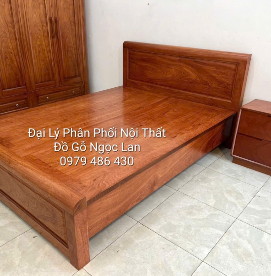 Nội Thất Combo Phòng Ngủ Gỗ Hương Đá 3 Chi Tiết Đơn Giản, Hiện Đại 