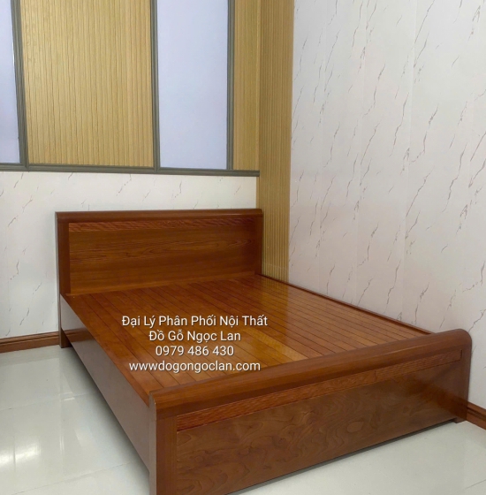 Giường Gỗ Xoan Đào Gia Lai Mẫu Chỉ Hoa Vạt Phản 